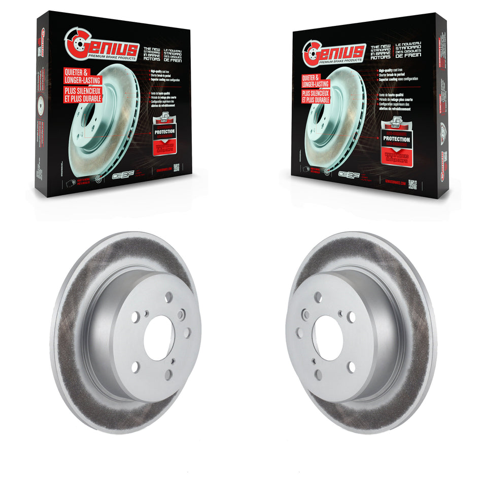 Rear Coated Disc Brake Rotors Pair For Lexus RX300 Toyota Highlander AWD KG-100508