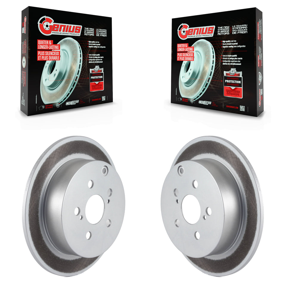 Rear Coated Disc Brake Rotors Pair For Toyota Corolla Matrix Scion tC Pontiac Vibe Celica KG-100510