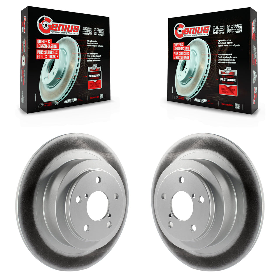 Rear Coated Disc Brake Rotors Pair For Subaru Outback Legacy Baja KG-100511