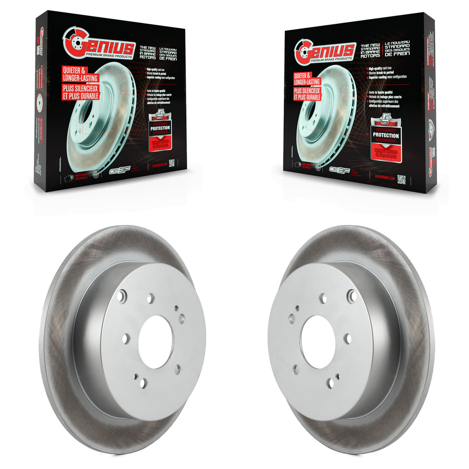 Rear Coated Disc Brake Rotors Pair For Mitsubishi Endeavor KG-100534