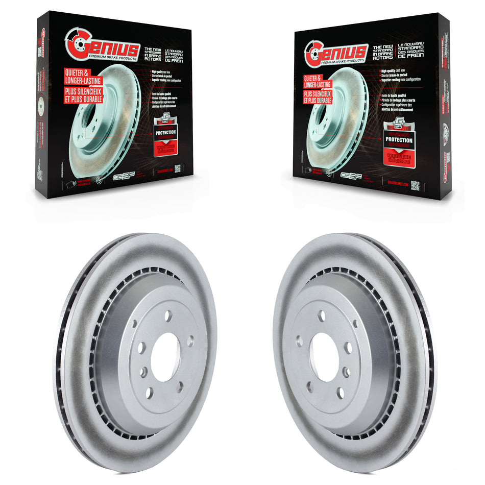 Rear Coated Disc Brake Rotors Pair For Mercedes-Benz ML350 GL450 R350 GL550 GL350 ML500 ML550 GL320 R500 R320 KG-100568