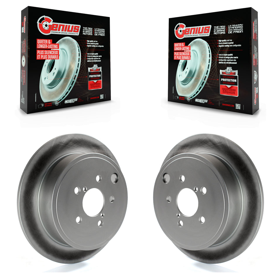 Rear Coated Disc Brake Rotors Pair For Subaru Outback Impreza Forester Legacy Scion FR-S BRZ WRX KG-100606