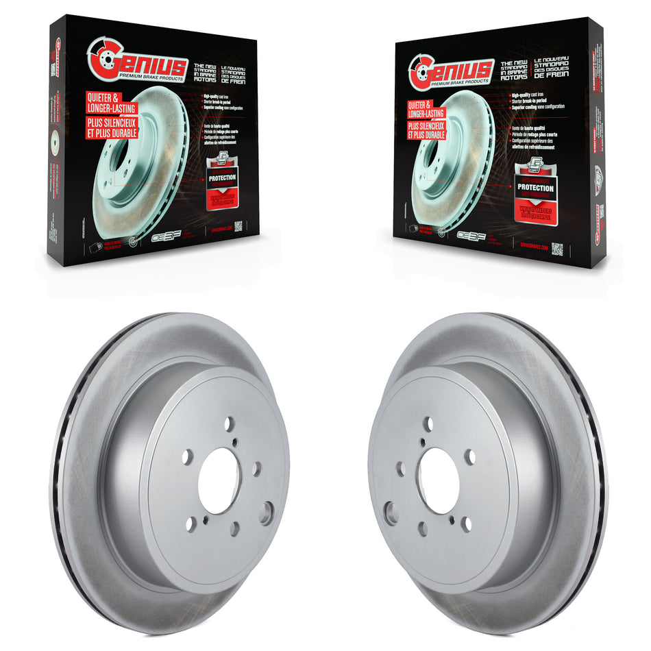 Rear Coated Disc Brake Rotors Pair For Subaru Outback Legacy Scion FR-S BRZ Toyota 86 KG-100628