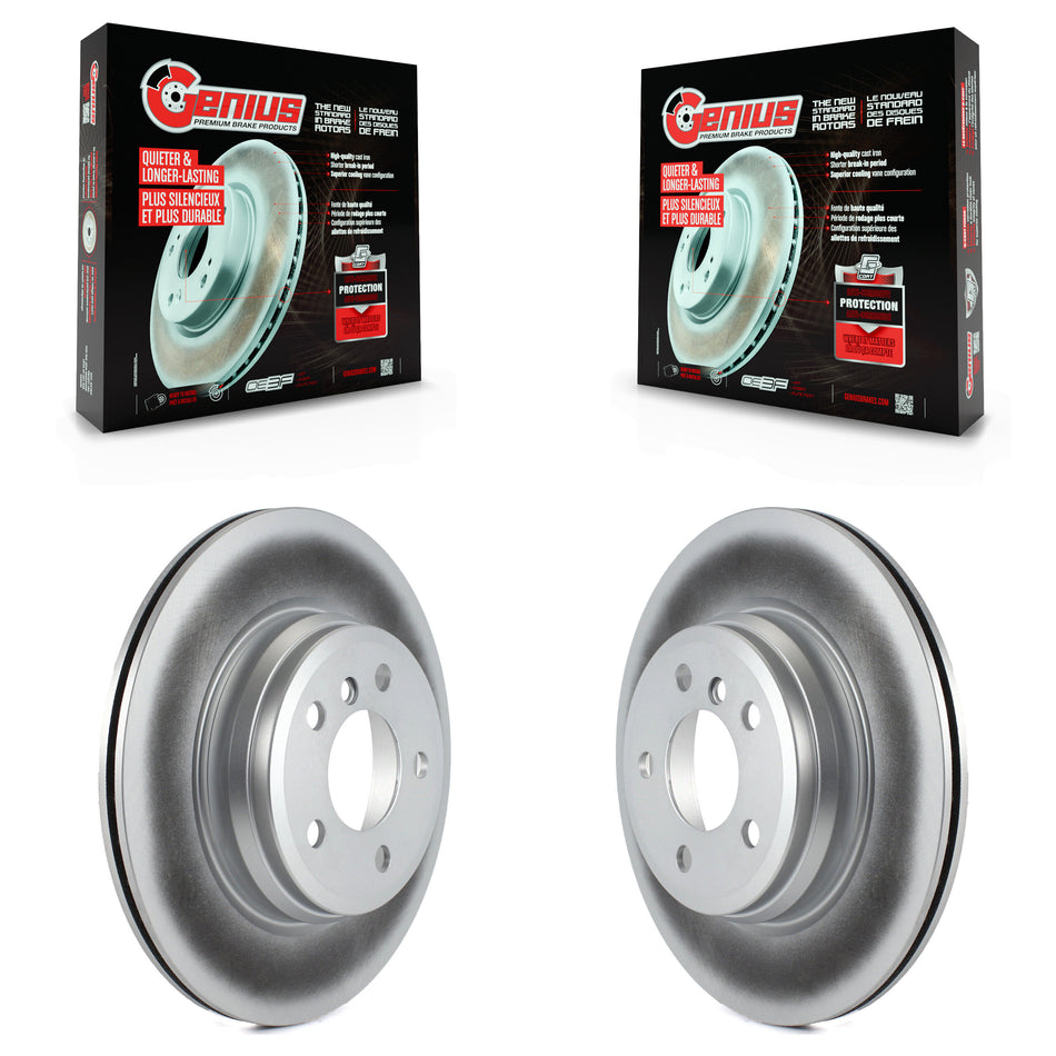 Rear Coated Disc Brake Rotors Pair For BMW 328i xDrive 330i 335i 430i Gran Coupe 428i 435i 340i 440i GT ActiveHybrid 3 KG-100659