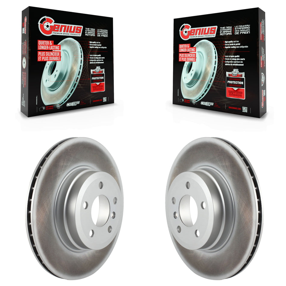 Rear Coated Disc Brake Rotors Pair For BMW X5 X6 KG-100680
