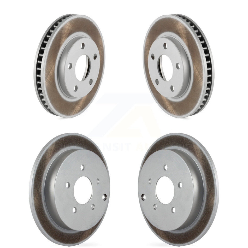 Front Rear Coated Disc Brake Rotors Kit For 2002-2004 Pontiac Montana FWD with rear brakes KG-100691