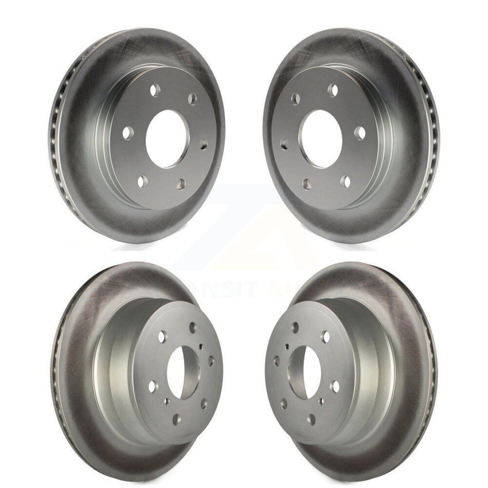 Front Rear Coated Disc Brake Rotors Kit For 2007-2007 Chevrolet Silverado 1500 GMC Sierra Classic KG-100700