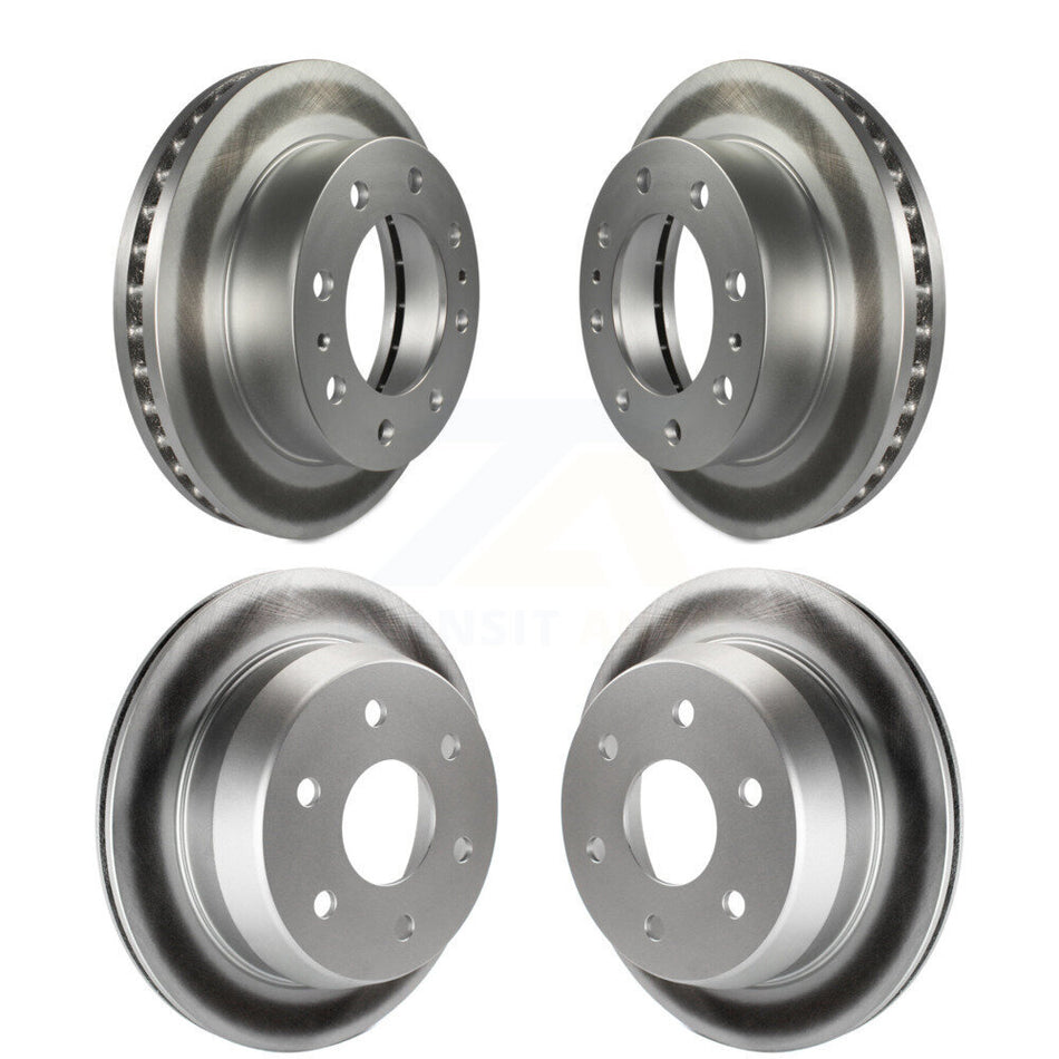 Front Rear Coated Disc Brake Rotors Kit For 2003-2003 Chevrolet Silverado 2500 HD Suburban GMC Sierra KG-100701