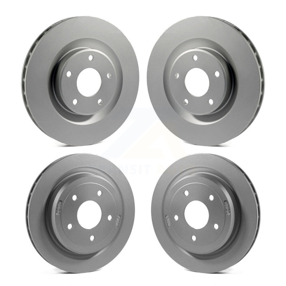 Front Rear Coated Disc Brake Rotors Kit For Chevrolet Corvette Cadillac XLR KG-100715