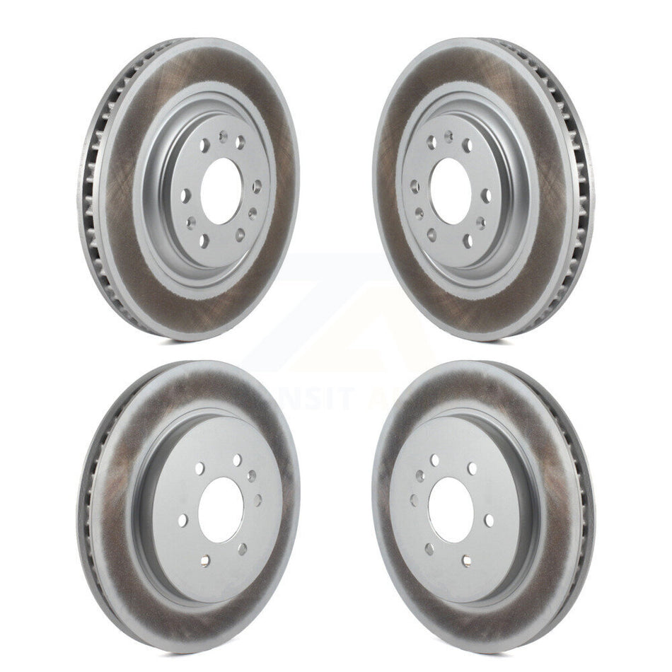 Front Rear Coated Disc Brake Rotors Kit For 2004-2009 Cadillac SRX KG-100717