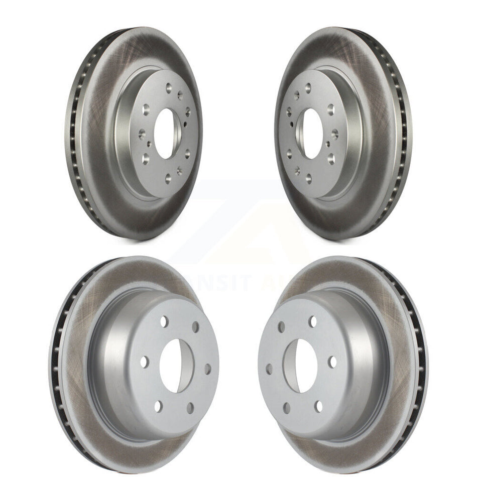 Front Rear Coated Disc Brake Rotors Kit For Chevrolet Silverado 1500 GMC Sierra Express Savana KG-100719