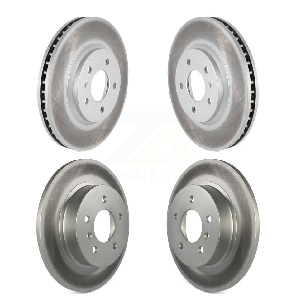 Front Rear Coated Disc Brake Rotors Kit For Buick Lucerne KG-100731