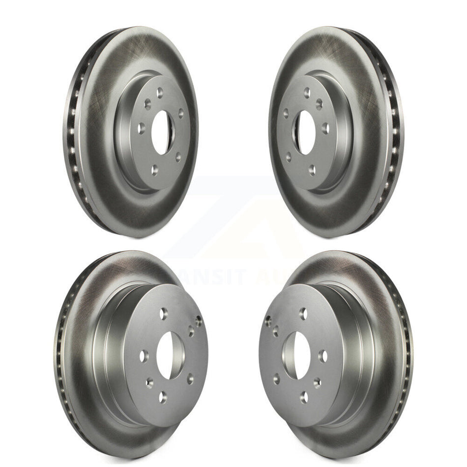 Front Rear Coated Disc Brake Rotors Kit For 2010-2017 Chevrolet Equinox GMC Terrain KG-100740