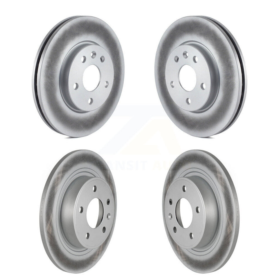 Front Rear Coated Disc Brake Rotors Kit For 2013 Chevrolet Cruze With 292mm Diameter Rotor KG-100744