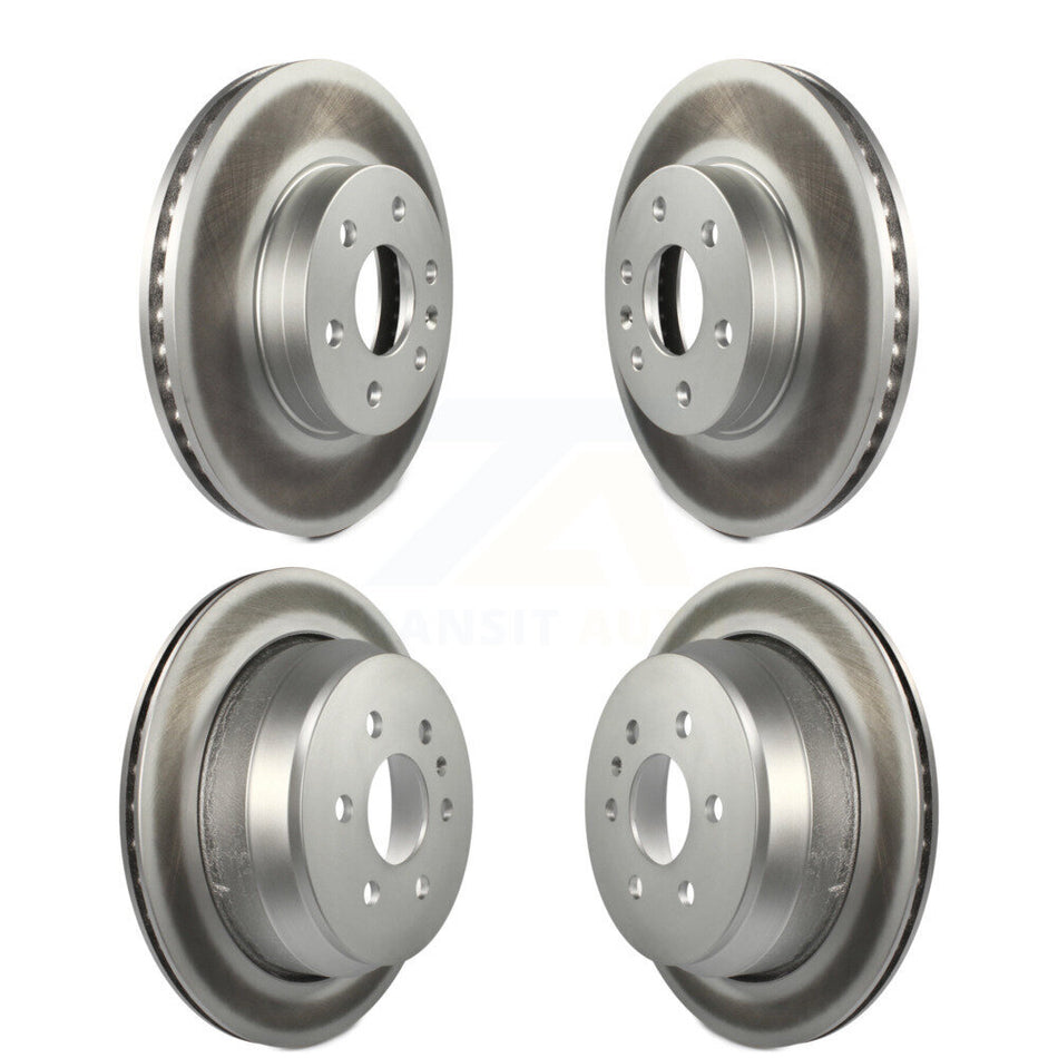 Front Rear Coated Disc Brake Rotors Kit For 2015-2020 Chevrolet Colorado GMC Canyon KG-100755