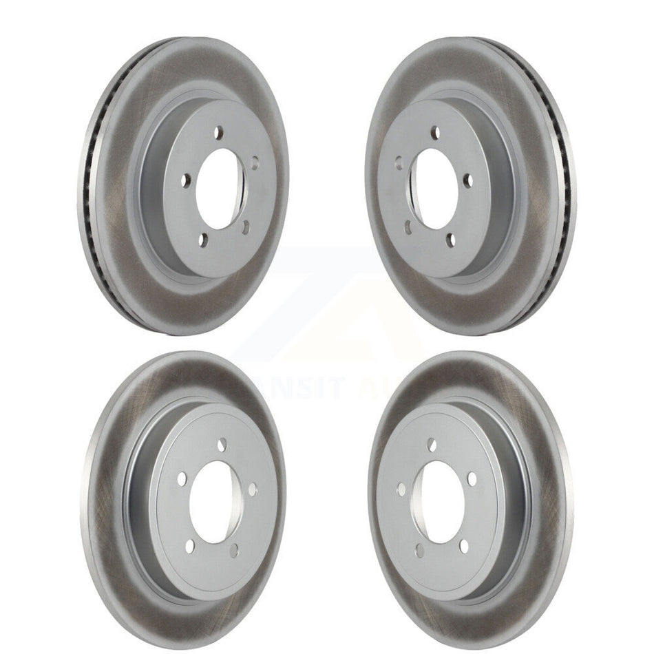 Front Rear Coated Disc Brake Rotors Kit For Ford Explorer Mercury Mountaineer KG-100763