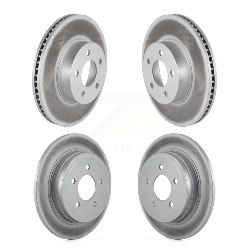 Front Rear Coated Disc Brake Rotors Kit For Ford Explorer Sport Trac 4WD KG-100766