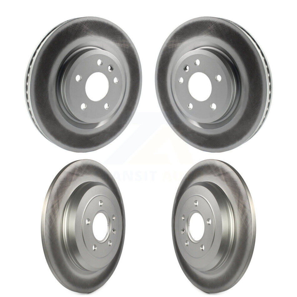 Front Rear Coated Disc Brake Rotors Kit For Ford Explorer Taurus Flex Lincoln MKS MKT KG-100795