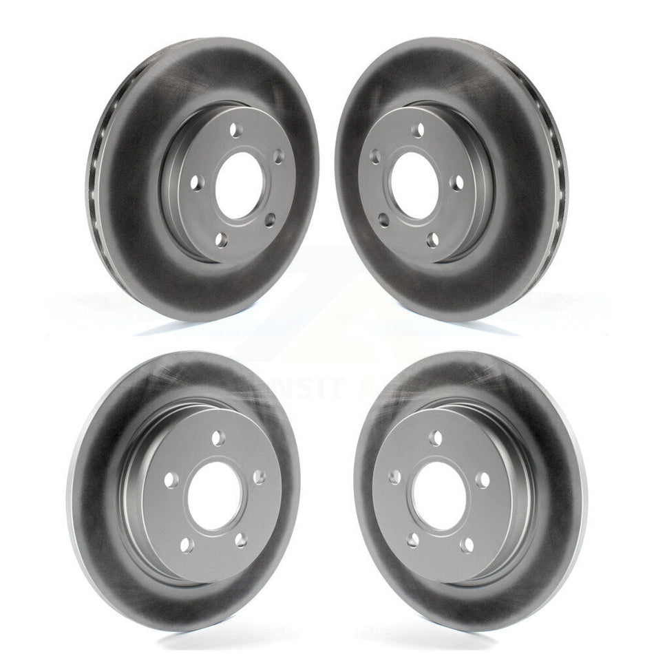 Front Rear Coated Disc Brake Rotors Kit For Ford Focus KG-100801