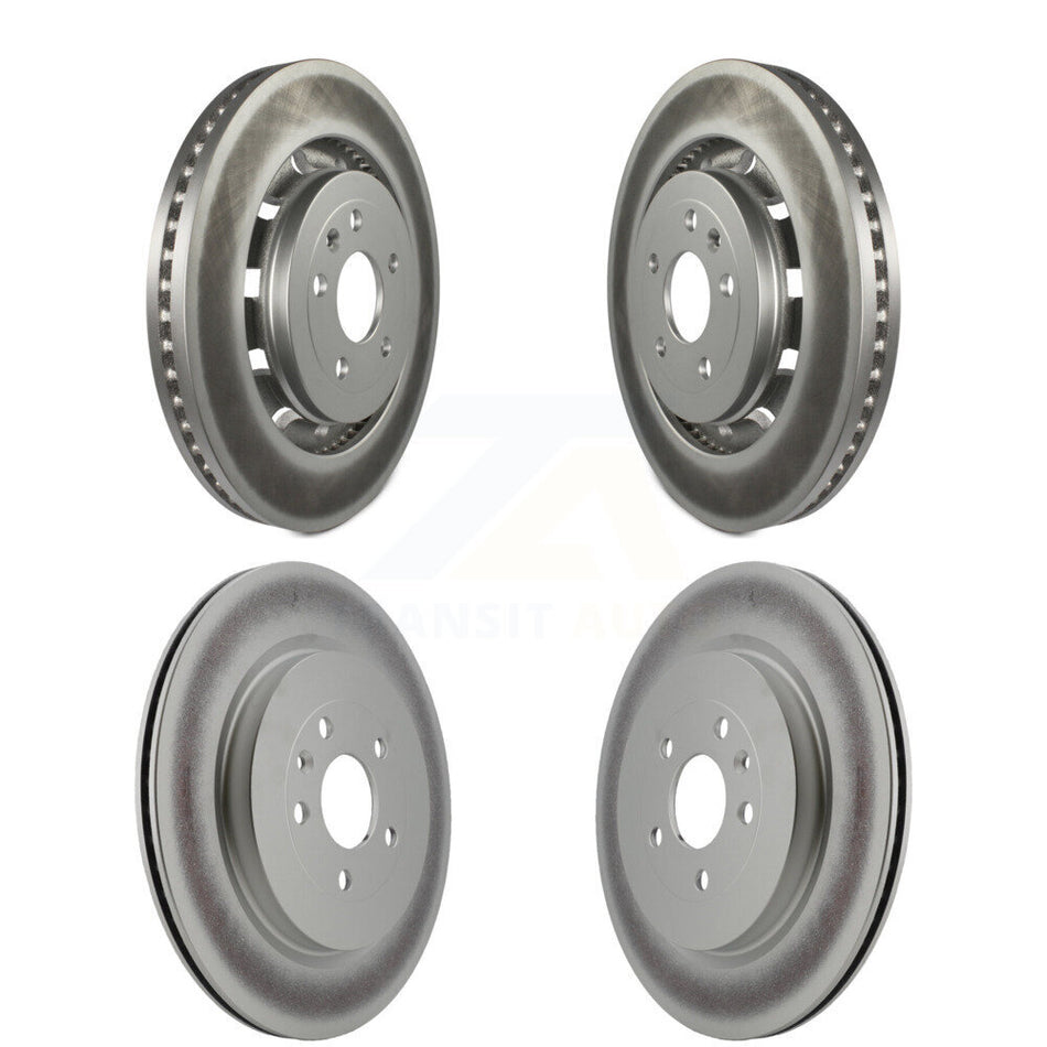 Front Rear Coated Disc Brake Rotors Kit For Ford Explorer Taurus Flex Police Interceptor Utility Sedan Lincoln MKS MKT Special Service KG-100804