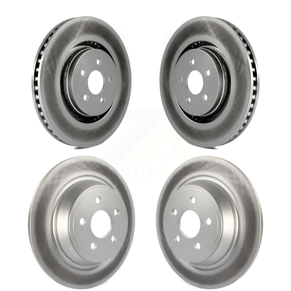 Front Rear Coated Disc Brake Rotors Kit For Ford Edge Fusion Lincoln MKZ MKX Nautilus Continental KG-100817