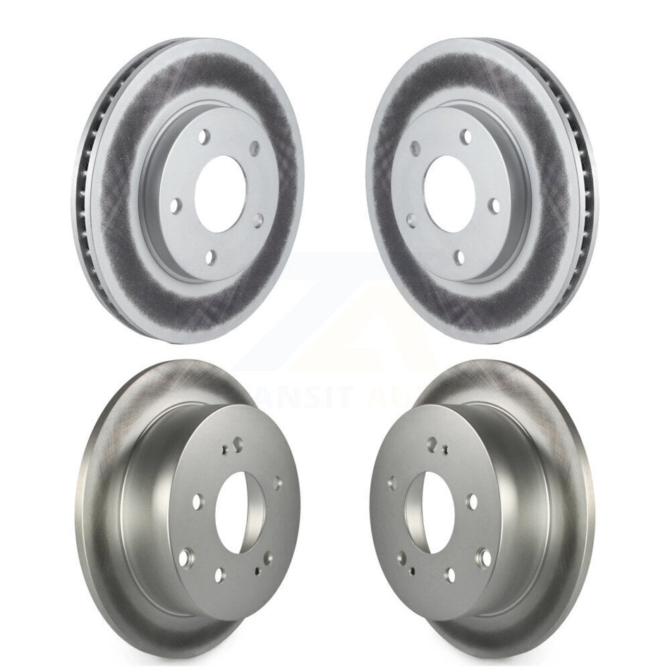 Front Rear Coated Disc Brake Rotors Kit For Mitsubishi Galant KG-100822