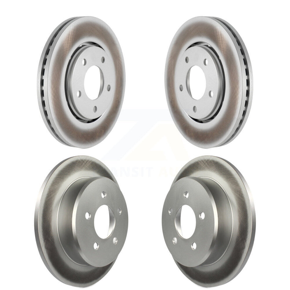 Front Rear Coated Disc Brake Rotors Kit For Dodge Chrysler Town & Country Grand Caravan Voyager KG-100826