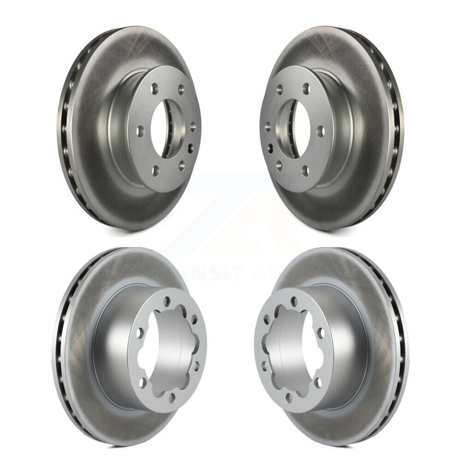 Front Rear Coated Disc Brake Rotors Kit For Sprinter 3500 Mercedes-Benz Freightliner Dodge 2500 4500 3500XD KG-100846