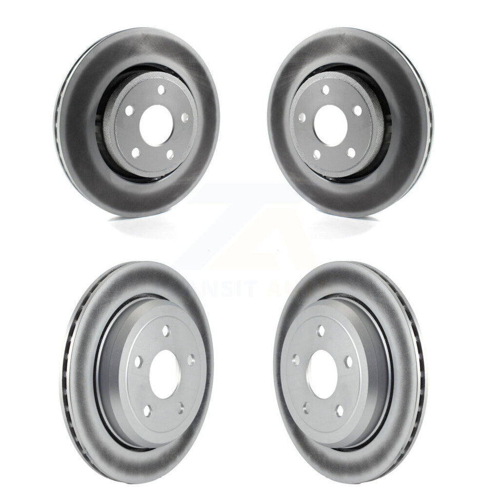 Front Rear Coated Disc Brake Rotors Kit For Dodge Durango Jeep Grand Cherokee WK KG-100854