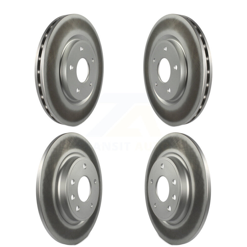 Front Rear Coated Disc Brake Rotors Kit For Chrysler Pacifica Voyager Grand Caravan KG-100857