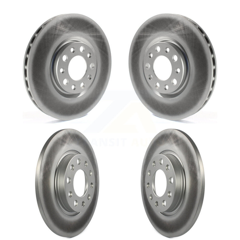 Front Rear Coated Disc Brake Rotors Kit For 2015-2017 Chrysler 200 With 305mm Diameter Rotor KG-100859