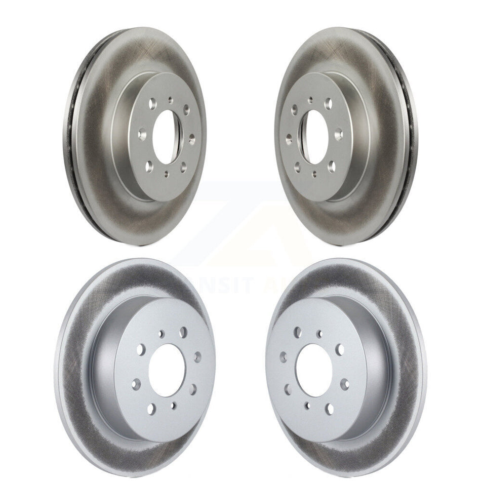 Front Rear Coated Disc Brake Rotors Kit For Honda Civic Acura EL KG-100865