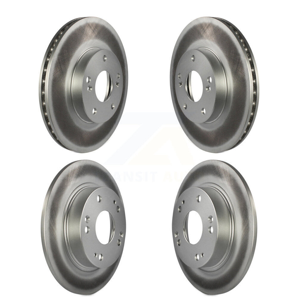 Front Rear Coated Disc Brake Rotors Kit For Honda Civic Acura ILX CSX KG-100884