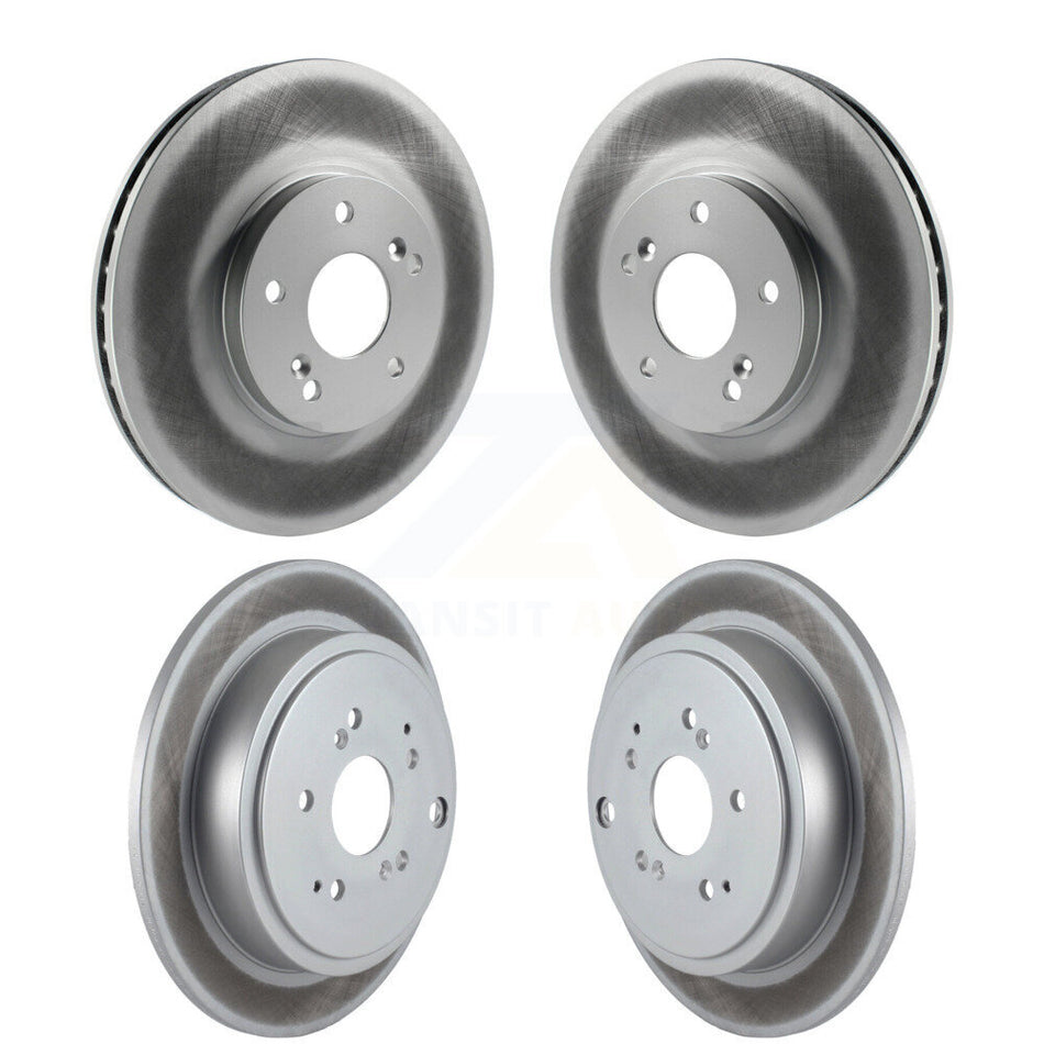 Front Rear Coated Disc Brake Rotors Kit For Honda Pilot Acura MDX KG-100891
