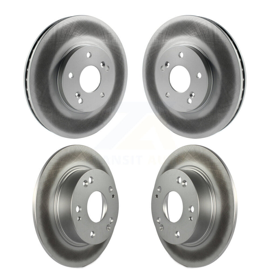 Front Rear Coated Disc Brake Rotors Kit For Honda Accord Acura TSX KG-100893