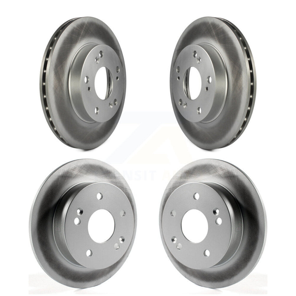 Front Rear Coated Disc Brake Rotors Kit For Honda Civic Acura RSX KG-100911