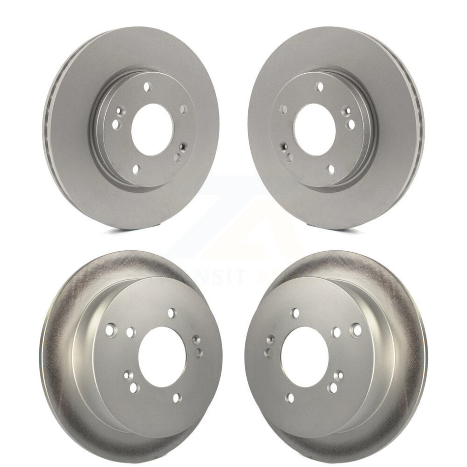 Front Rear Coated Disc Brake Rotors Kit For 2001-2006 Hyundai Santa Fe With 276mm Diameter Rotor KG-100926