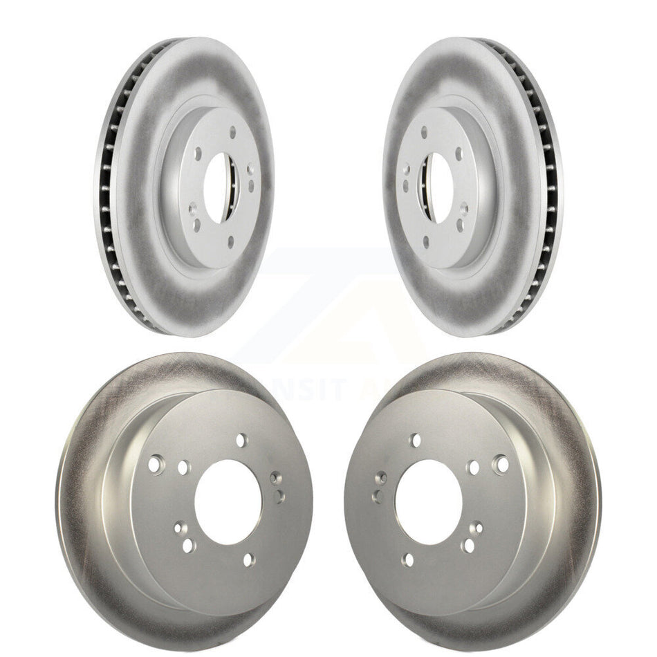 Front Rear Coated Disc Brake Rotors Kit For 2001-2006 Hyundai Santa Fe With 294mm Diameter Rotor KG-100927