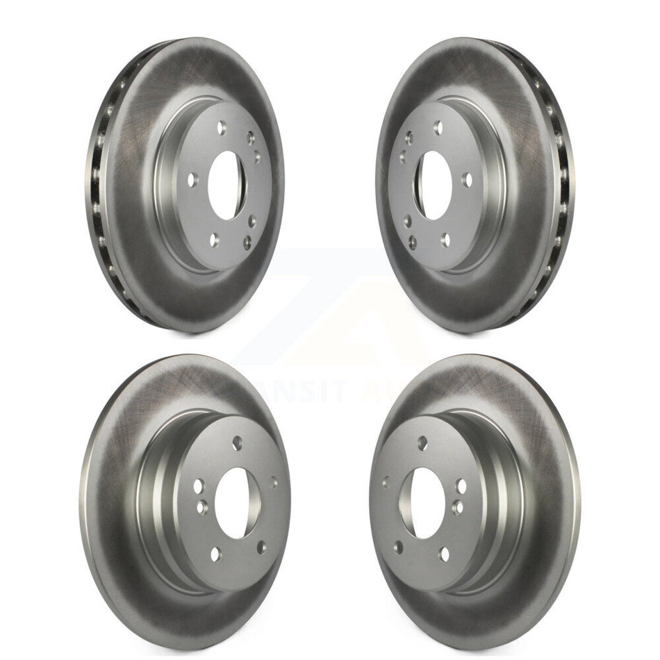 Front Rear Coated Disc Brake Rotors Kit For 2003-2005 Mercedes-Benz C240 Wagon with RWD KG-100929