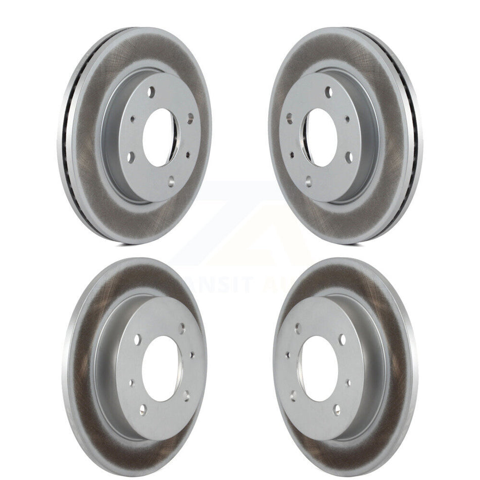 Front Rear Coated Disc Brake Rotors Kit For Hyundai Elantra KG-100931