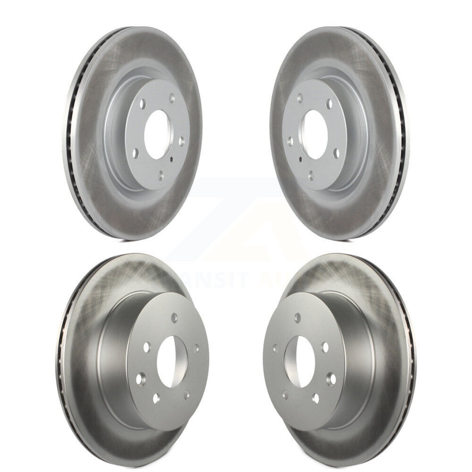 Front Rear Coated Disc Brake Rotors Kit For Infiniti G35 Nissan 350Z INFINITI KG-100933