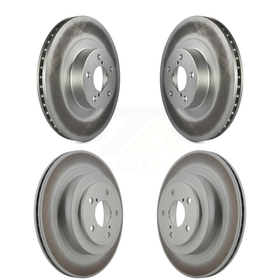Front Rear Coated Disc Brake Rotors Kit For 2006-2007 Subaru Impreza WRX TR Limited KG-100938