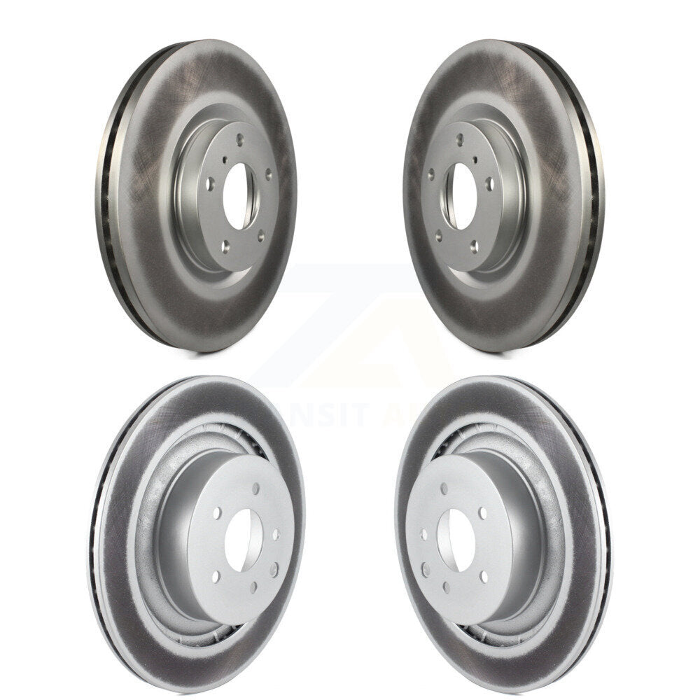 Front Rear Coated Disc Brake Rotors Kit For INFINITI G37 Nissan 370Z KG-100969
