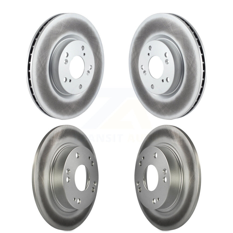 Front Rear Coated Disc Brake Rotors Kit For Honda Civic Acura ILX CSX KG-100971