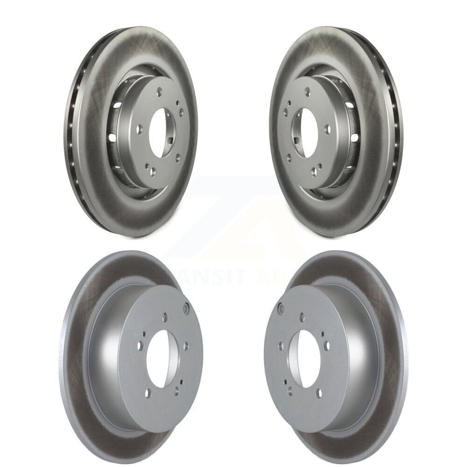 Front Rear Coated Disc Brake Rotors Kit For 2009 Mitsubishi Lancer Ralliart To 03 09 KG-100980