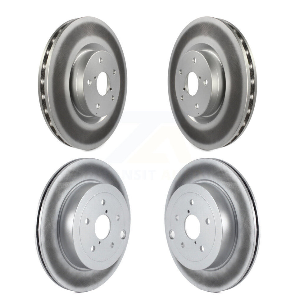 Front Rear Coated Disc Brake Rotors Kit For Subaru Impreza WRX STI KG-100983
