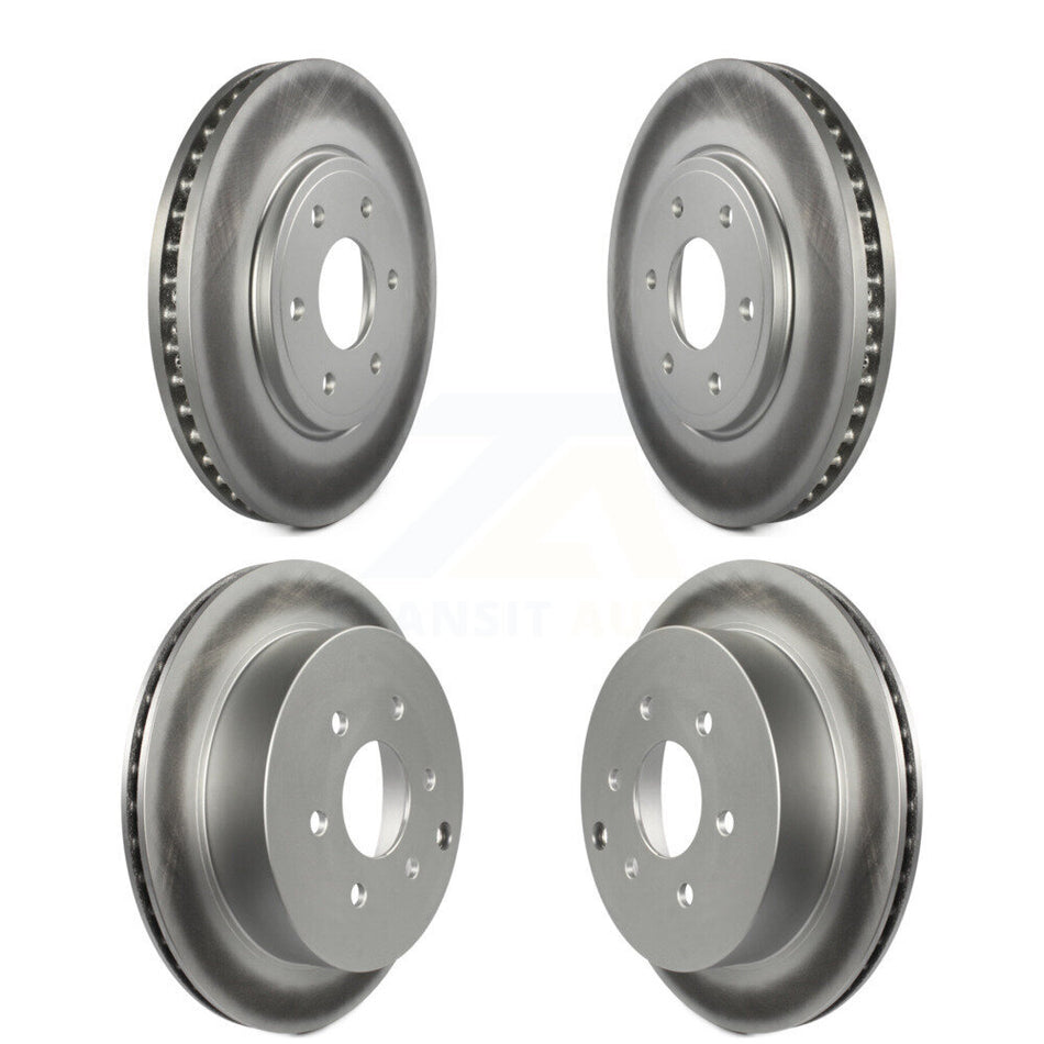 Front Rear Coated Disc Brake Rotors Kit For Nissan Frontier Suzuki Equator 2.5L KG-100987