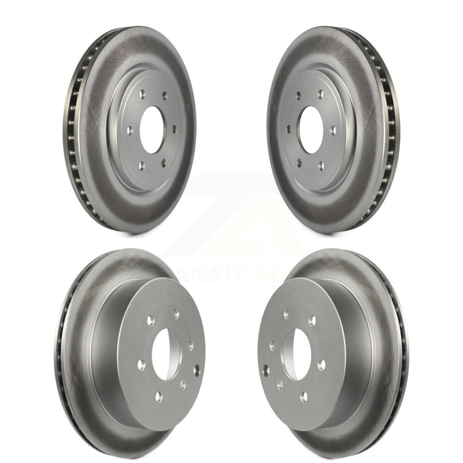 Front Rear Coated Disc Brake Rotors Kit For Nissan Frontier Xterra Suzuki Equator KG-100988