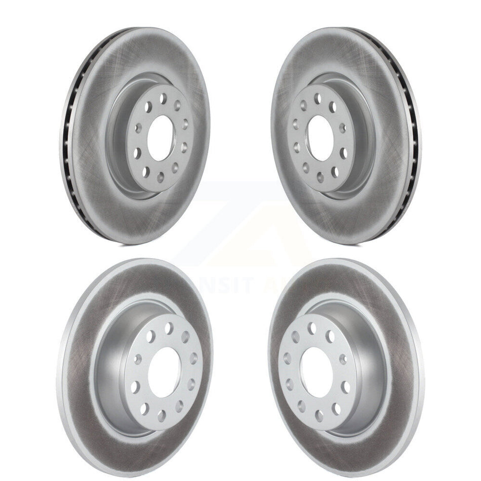 Front Rear Coated Disc Brake Rotors Kit For Volkswagen Passat GTI Eos Audi A3 Quattro Golf KG-100995