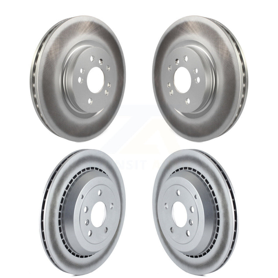 Front Rear Coated Disc Brake Rotors Kit For Mercedes-Benz R350 ML500 R500 R320 With Vented Rotor KG-101009